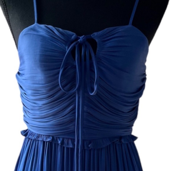 House of Harlow 1960 Bright Blue Pleated Mini Dress Size XS - Picture 3 of 16